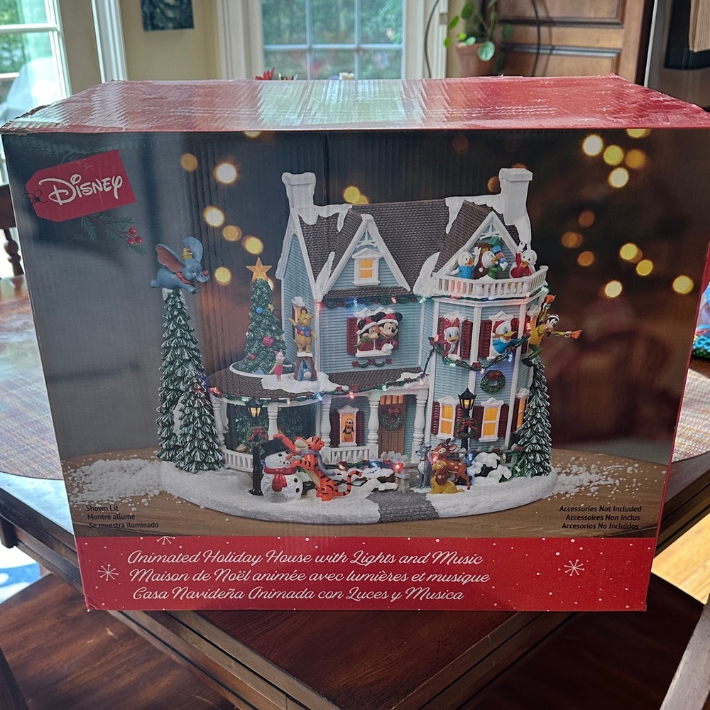 Disney Festive Holiday House with Lights and Music